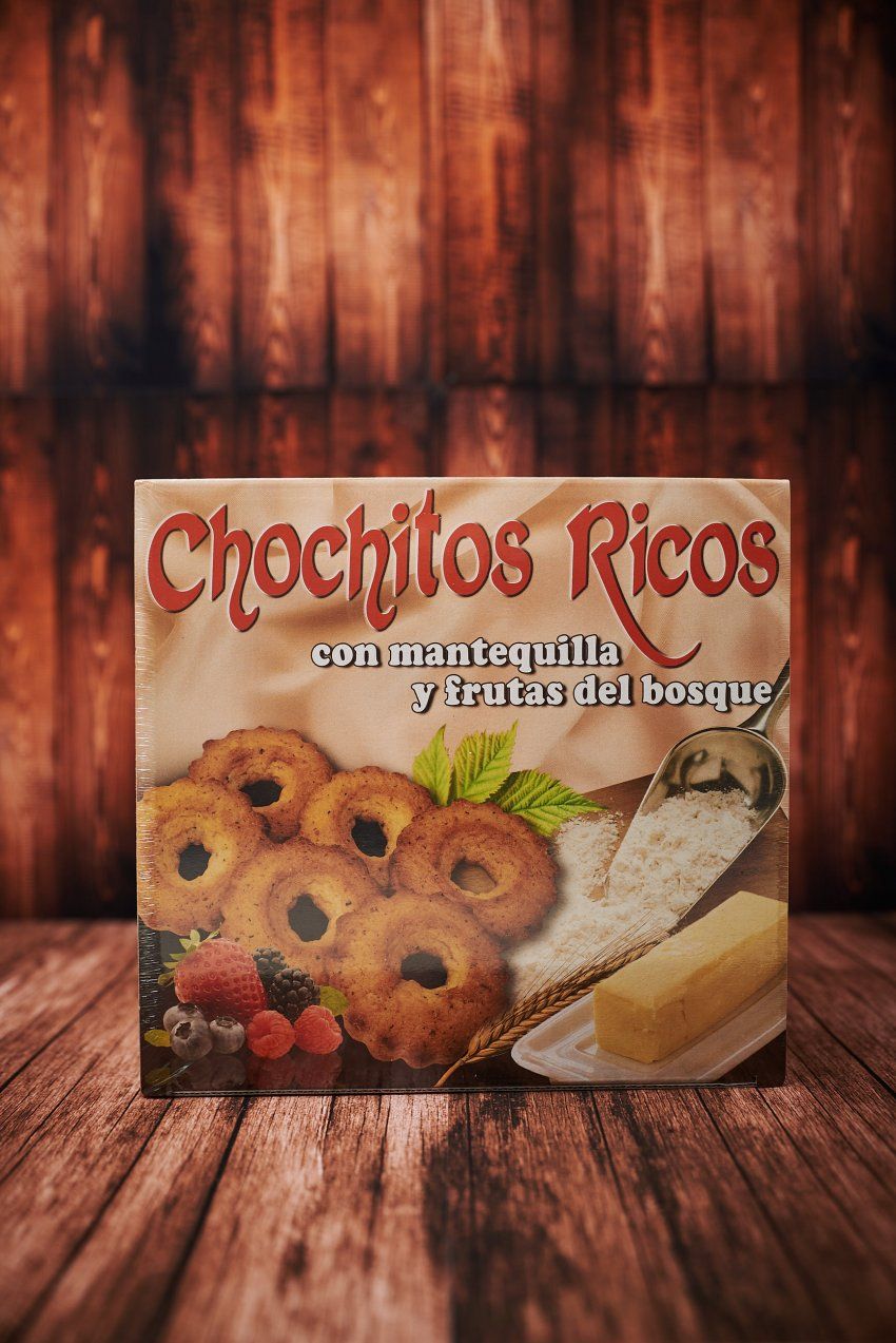 Caja 350 gr Chochitos con Mantequilla y Frutas del Bosque